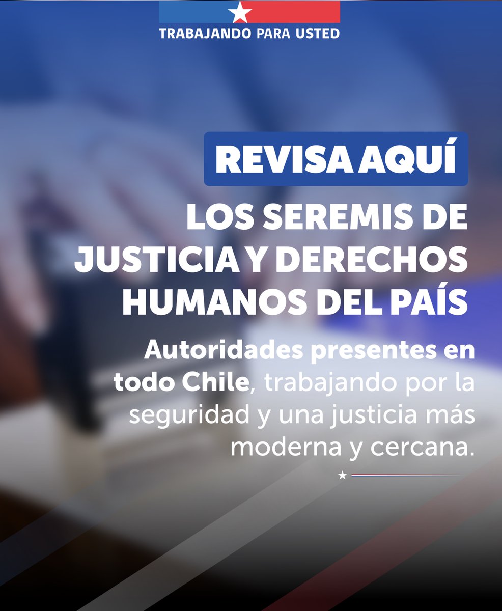 Ministerio de Justicia y Derechos Humanos tweet media