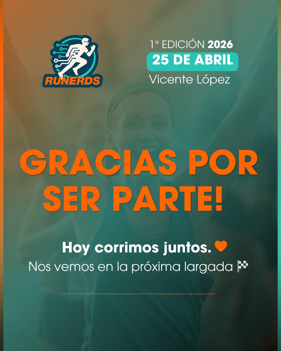 runerds's tweet photo. Gracias por ser parte 🙌🏻

#running  #runerds #carreratech https://t.co/RvYso2YeWd