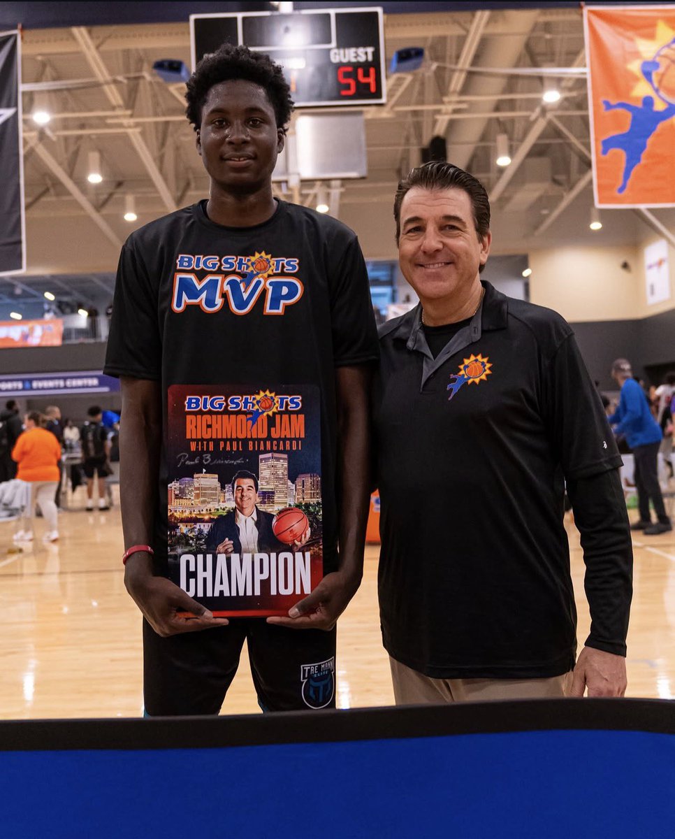 BigShotsGlobal's tweet photo. #BIGSHOTS #RichmondJam 

TRE MANN ELITE 16U  WINS IN A THRILLER TO BECOME CHAMPIONS🏆 TME was led by ESPN #5 2028  5 ⭐️ Bamba Touray with 21 in the game, and MVP for the 16U slam Orange division. https://t.co/ISCMVLMf35
