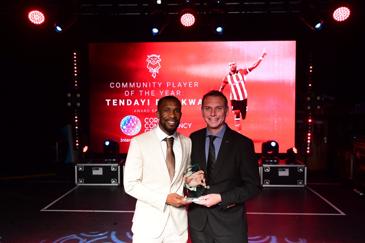 LincolnCity_FC's tweet photo. ©️ Tendayi Darikwa wins Community Player of the Year - sponsored by Cormack Consultancy Group. https://t.co/tV6FyfOCFH