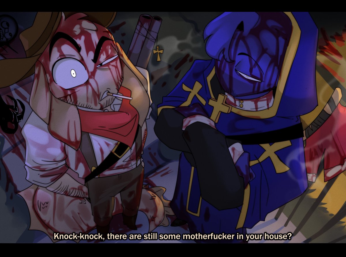 TemuBaka's tweet photo. [Sprunki The exorcist duo AUs]
Knock-knock https://t.co/OWeiEgbdYj