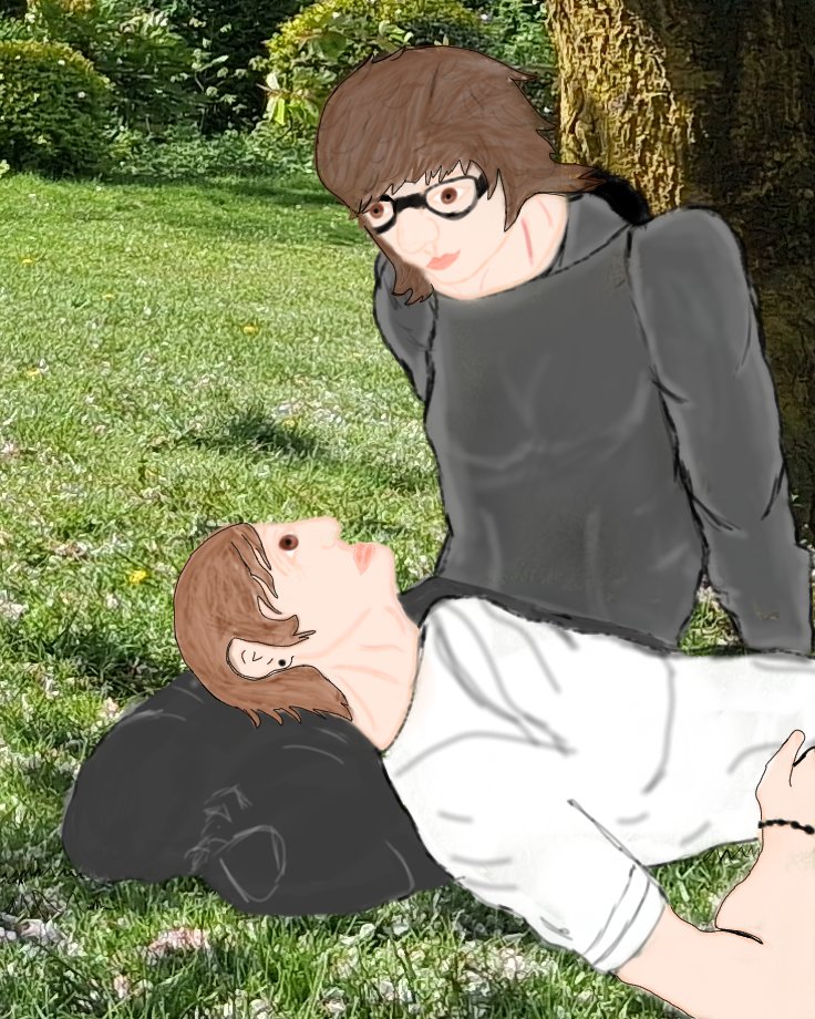 NightmareNartz's tweet photo. Reference was used yes but Michael <3 + speedpaint for fun

The picture is one I took of my local park.

#mla0 #mlandersen0 #yumeship https://t.co/6zOduGQaLe
