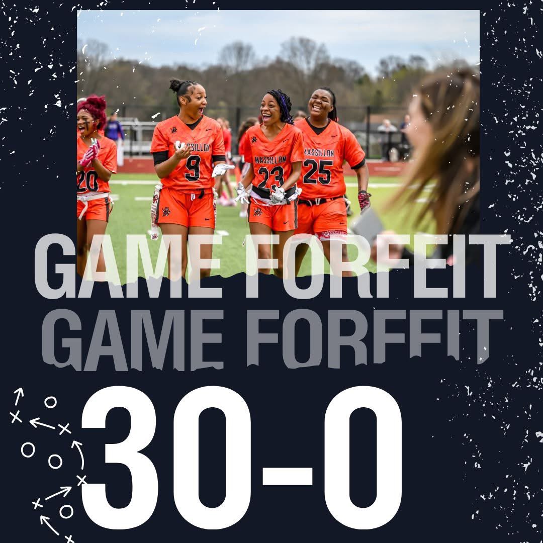 TigersFlagFB's tweet image. Barberton Girls Flag Forfeits the noon game and the Tigers collect 30 points and the win per rules. #TIG #girlsflagfootball