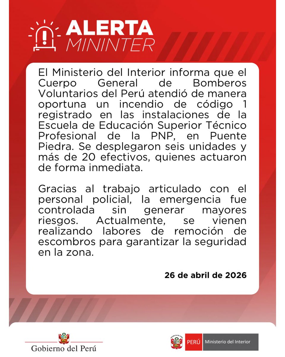 MininterPeru's tweet photo. 🚨 #AlertaMininter https://t.co/JzIhmemRQp