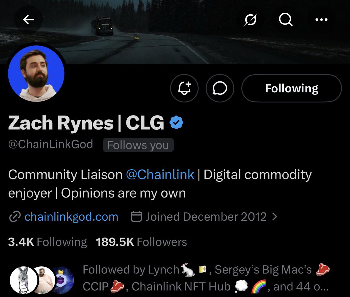 Chainlink Intern tweet media