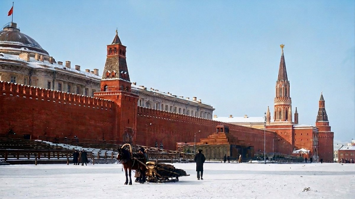 Kremlin_Russian's tweet photo. Кремль, 1929. Оригинал — ч/б. Раскрашен Ai.

До первых пятилеток — год. До звёзд на башнях — шесть лет.

А куранты всё те же.

#кремль1929 #стараямосква #aicolorized #москва #moscow https://t.co/1wii75heic