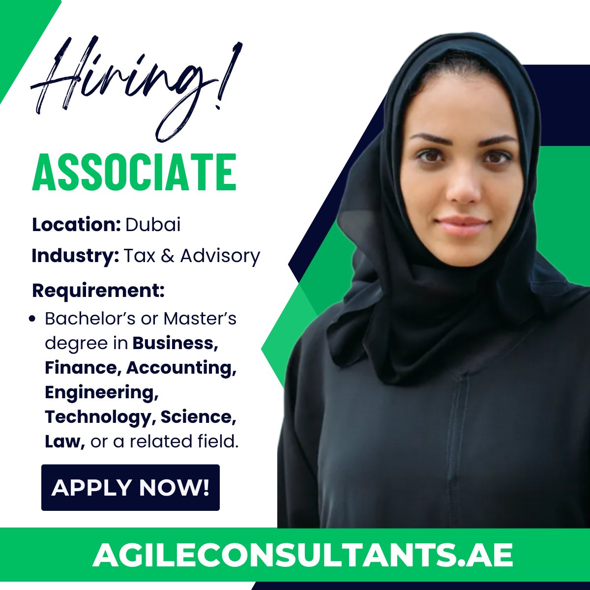 AgileUAE's tweet image. Agile Consultants is hiring an Associate for our client in the Tax, Audit, and Advisory industry, based in Dubai. Apply: agileconsultants.ae/jobs/associate…

#Hiring #Jobs #Careers #Networking #Recruitment #DubaiJobs #UAEJobs #ApplyNow #AgileConsultants