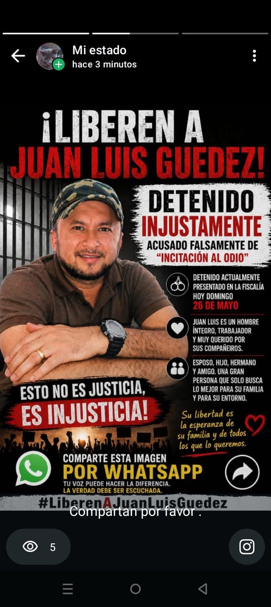 <a href="/DIFUNDELOYA/">¡DIFUNDELO YA!</a> Por favor ayudame a difundir este caso de este joven .  Por pedirle elecciones a delcy ,. Le.dijo el sobre nombre . Y se lo llevaron preso ..