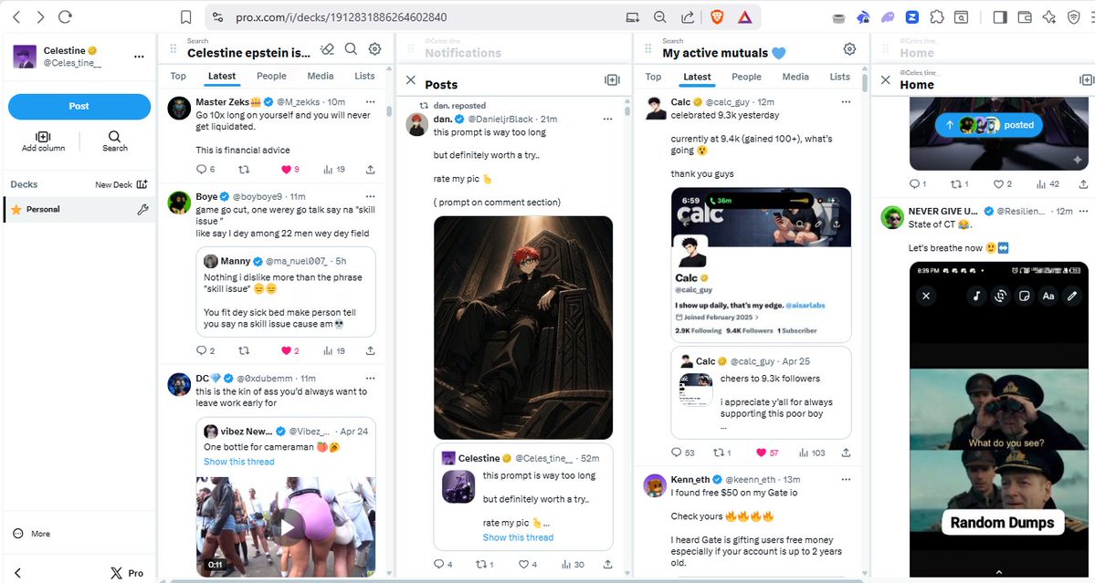 Celestine tweet media