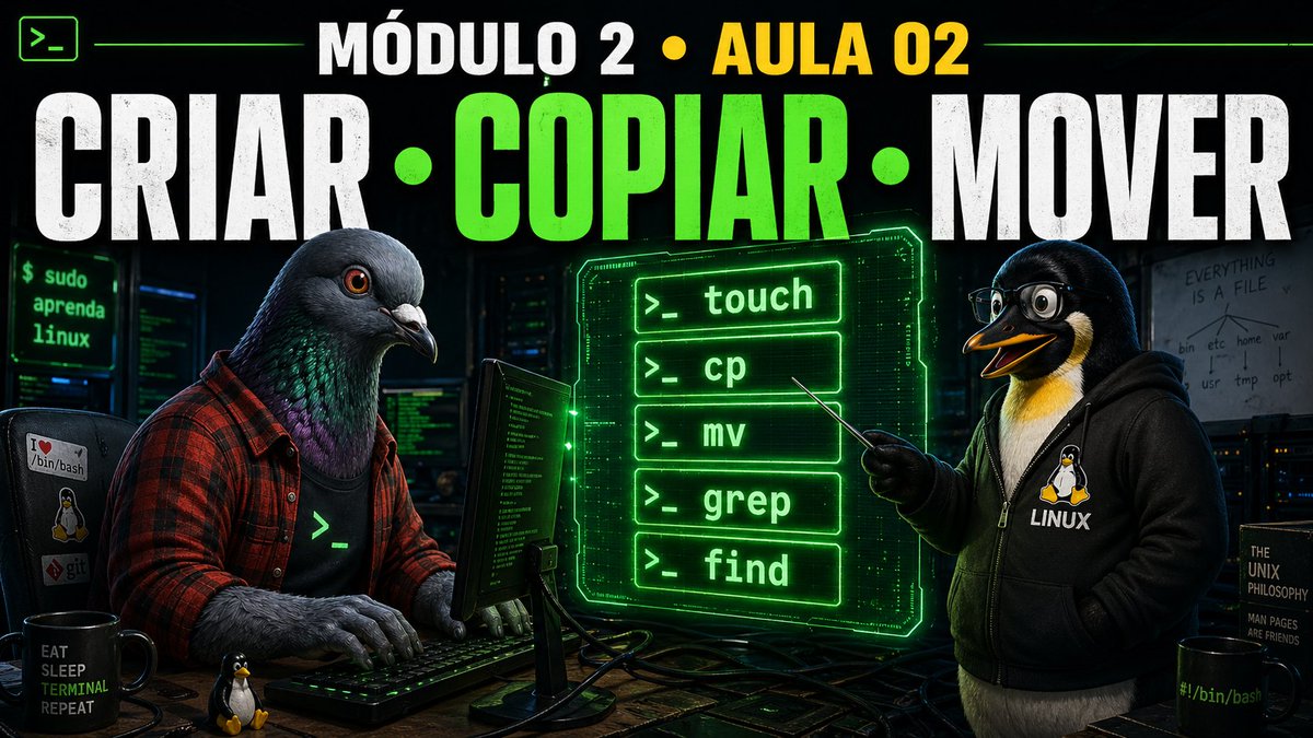 coachdeosasco's tweet photo. 📚🐧Introdução ao Linux • Módulo 2 Aula 02 — Manipulando Arquivos no Terminal

https://t.co/Fv8HtM7mxT

#linux #bash #terminallinux #opensource #comandoslinux https://t.co/fiHzf89Sjb