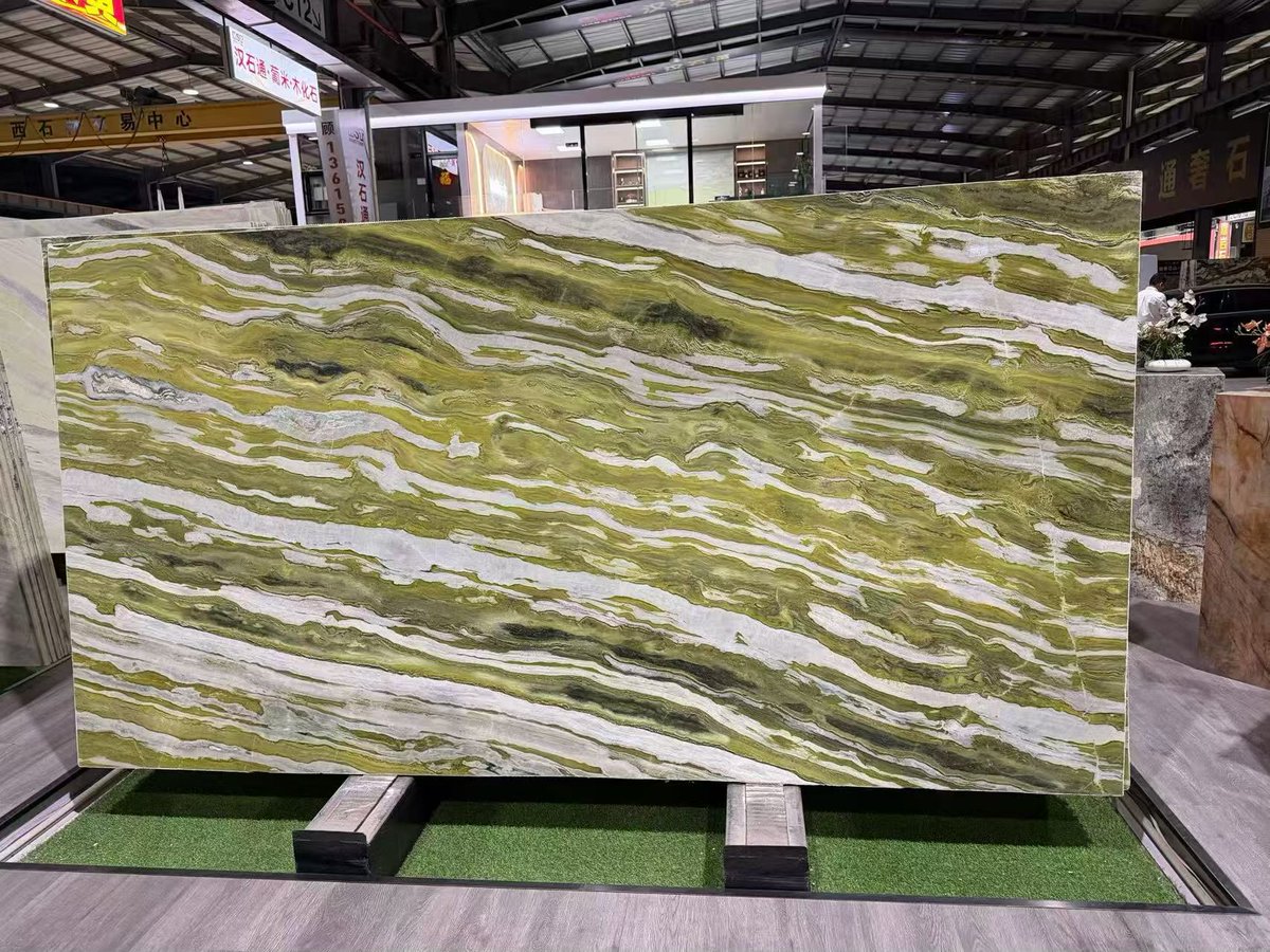 Xinyihac's tweet image. Luxury Light-style Bulgari Emerald Marble
Premium natural stone with exquisite veining.
Ideal for walls, countertops and floor decoration,
elevating space with sophisticated luxury charm.

#Stone #Granite #Marble #LuxuryStone
