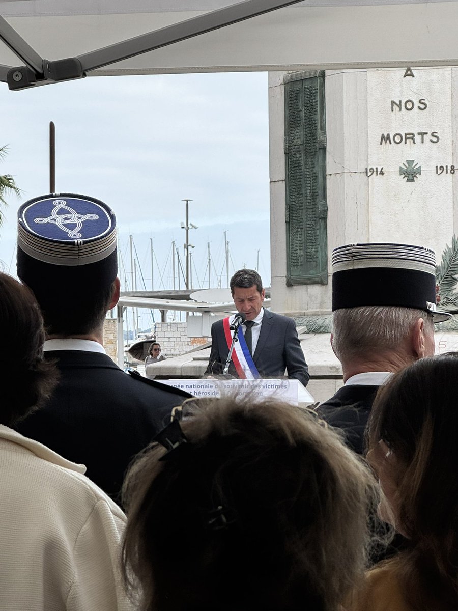 bgarlej's tweet photo. « aimer c’est agir » Victor Hugo. 
Pour cette  Journée du souvenir des victimes de la déportation, magnifique discours de @davidlisnard pronant l’action au delà des mots. https://t.co/w1EqBKQ9Xo