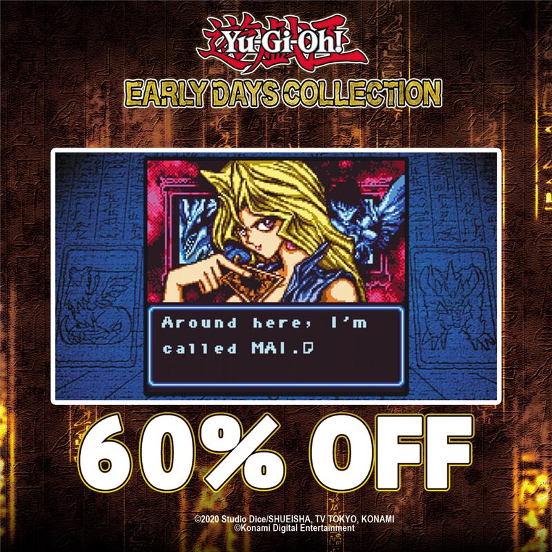 YGOMasterDuel's tweet photo. Pick up Yu-Gi-Oh! EARLY DAYS COLLECTION for 60% off during the Nintendo Partner Spotlight Sale. Offer ends April 29! #YuGiOhEARLYDAYSCOLLECTION #NintendoSale 

Nintendo eShop: https://t.co/weX2rchNbt https://t.co/X57ggKVMbf
