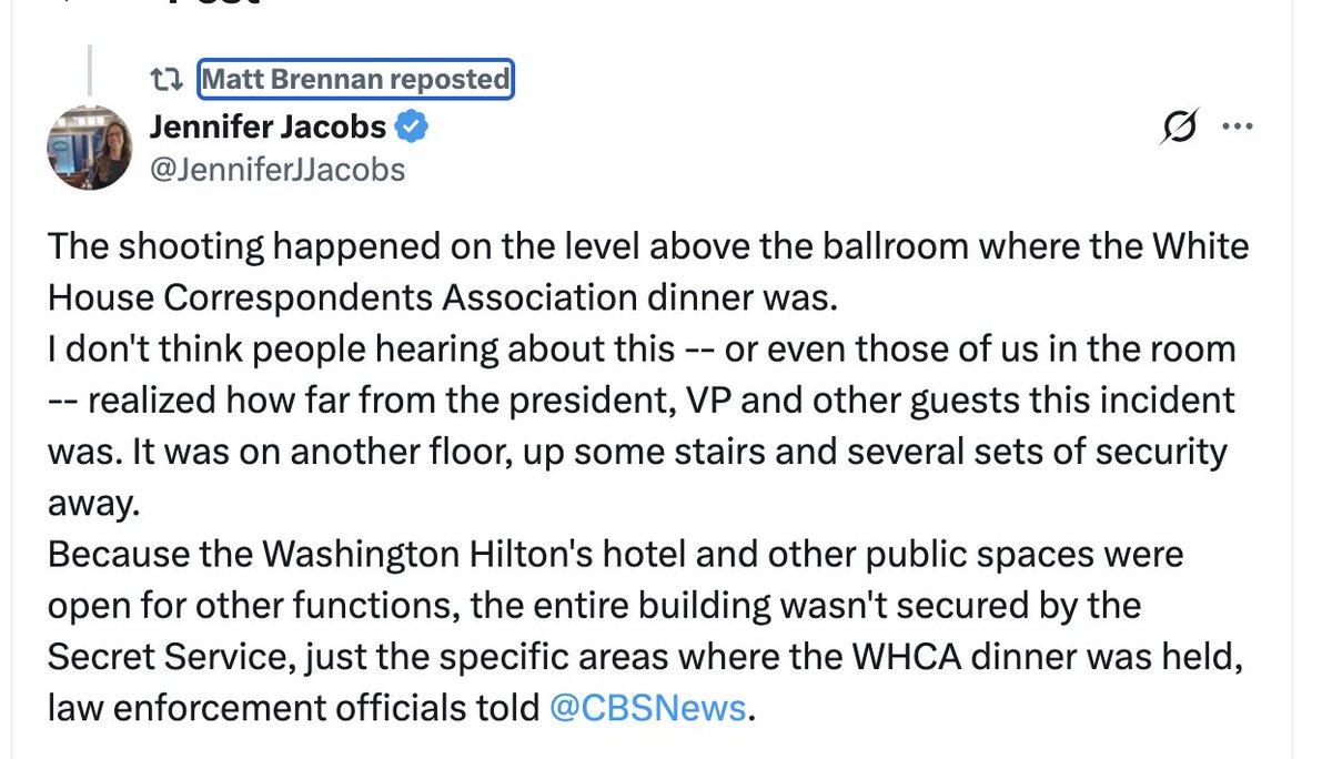 <a href="/hashjenni/">Jenni</a> A CBS Correspondent in the Room has posted this gives some proportion to the ' event ' must have been scary but not even on the same floor - this is a functioning hotel