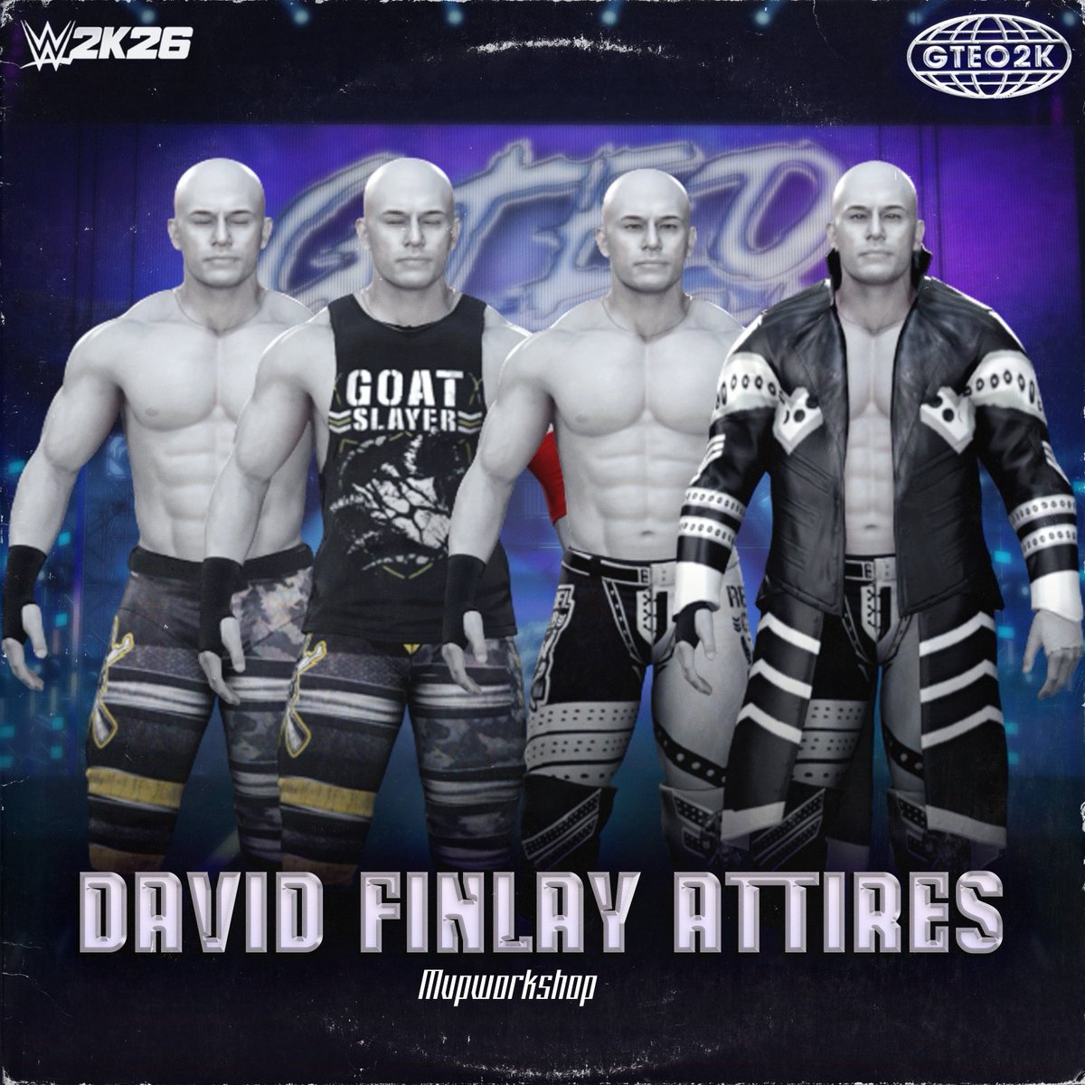 mvp99227558's tweet photo. David Finlay Attires Uploaded 
Based on past WK appearances
Use with mine &amp; @PAC_Creates  Finlay 
#WWE2K26 #GTEO2K https://t.co/DjoJxU71Z0