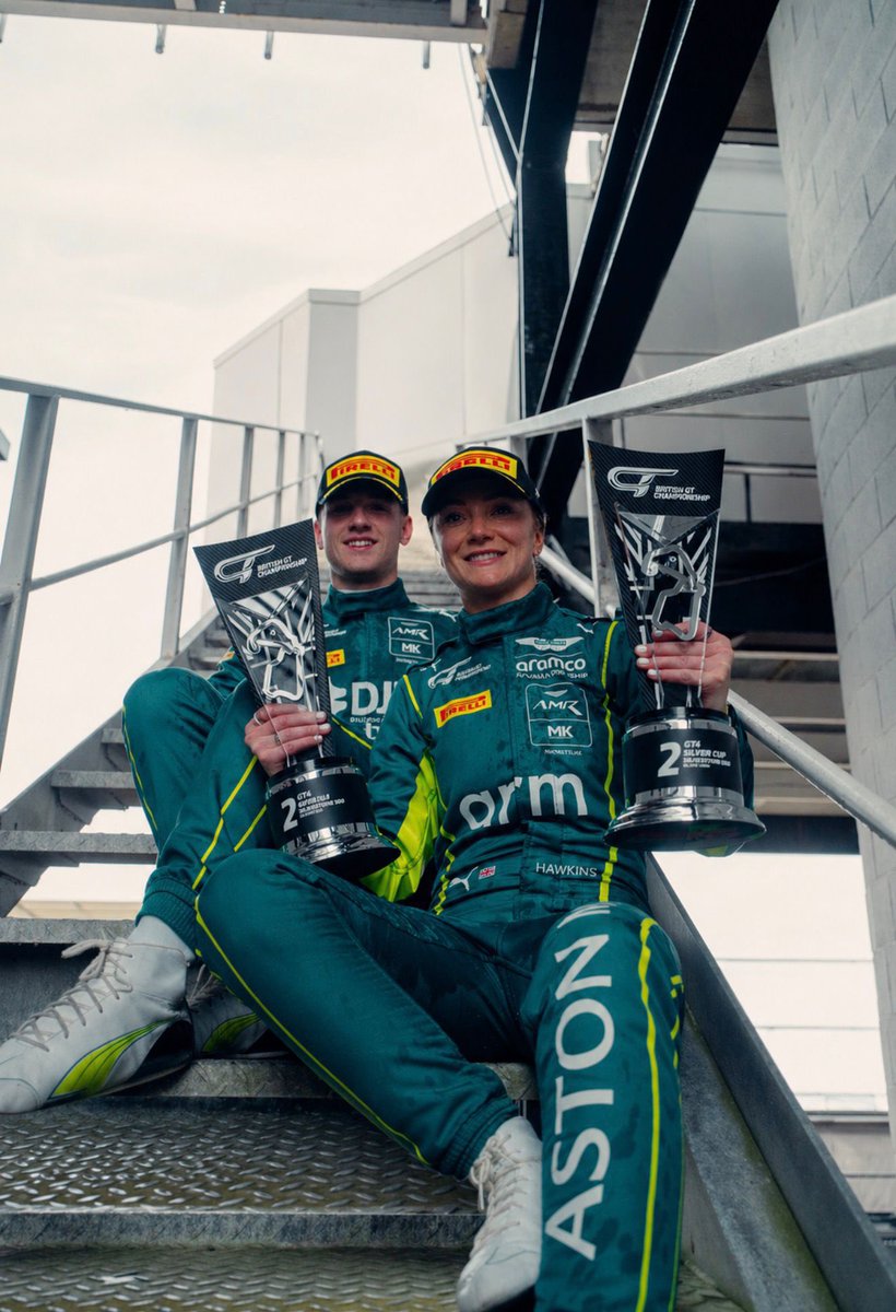 AstonMartinF1's tweet photo. Congratulations @1JessicaHawkins!

She finished P2 in class at the British GT Silverstone 500 today. https://t.co/bATX5espoM