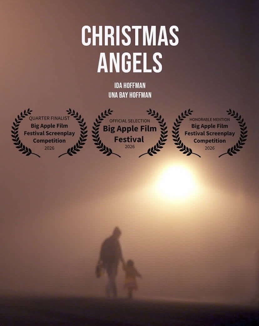 I’m very excited to share that “Christmas Angels" will have its World Premiere at the Big Apple Film Festival in NYC - May 11-15! 
Thank you, Remington and Ida for giving me a role in your beautiful short film. New York, here we come! <a href="/BigAppleFilm/">BigAppleFilmFestival</a>