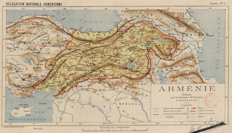 EdmapsCom's tweet image. History, maps and national territories: The territorial claims of the Armenian National Delegation at the Paris Peace Conference in 1919 (a map made by  Cpt.  Z. Khanzadian)
#history #historical #map #maps #borders #territory #Armenia #Georgia #Turkiye #Russia #Azerbaijan