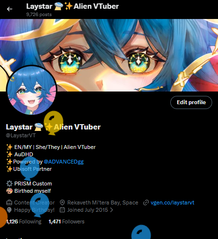 Laystar 🛸✨Alien VTuber tweet media