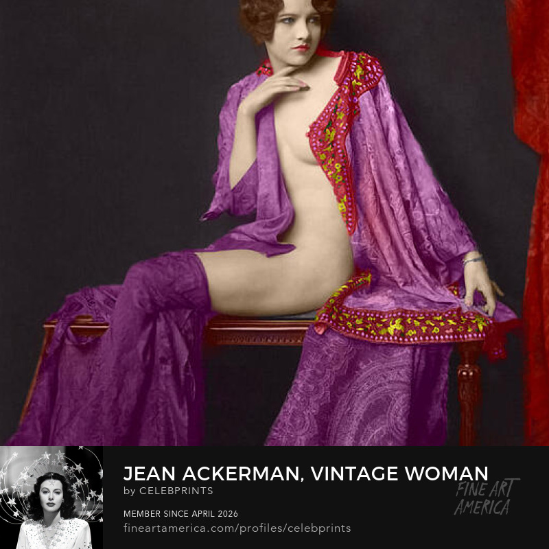 TheArtMuseums's tweet image. #Jean #Ackerman, #Vintage #Woman in Lavender #Robe fineartamerica.com/featured/jean-…