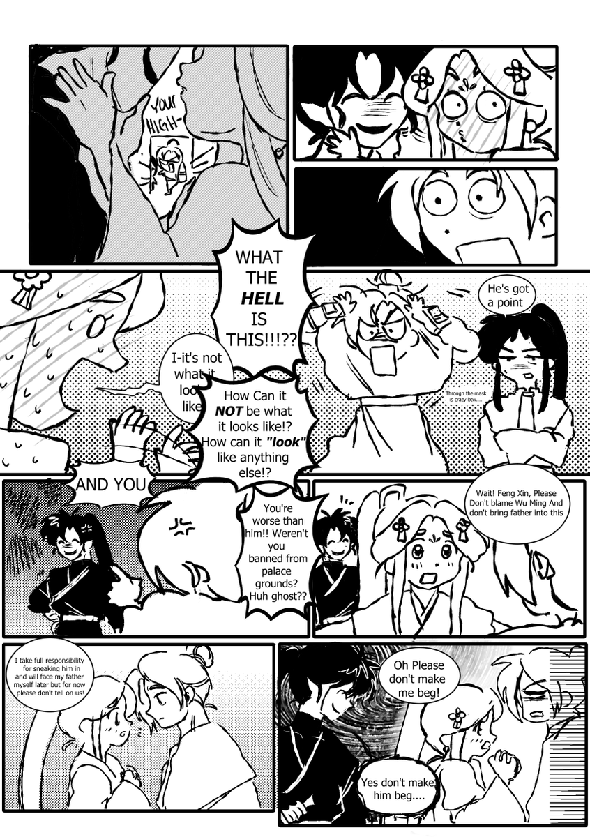 Princelian and Wu Ming comic....a forbidden love between prince and ghost sob sob

#wulian #hualian #tgcf