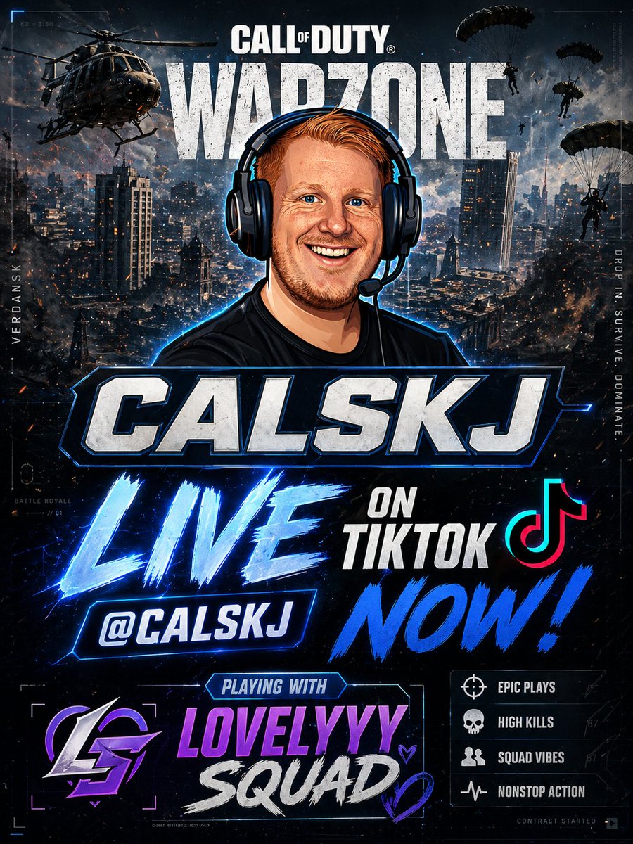 calski9's tweet photo. https://t.co/hdBf3K7dRy

The LOVELYYY SQUAD Dropping in hot tonight, Smashing Lobbies and getting Ws👑
Come join the chaos and fun and support the stream by tapping the screen and sharing amongst friends💜

 #callofduty #warzone #tiktok #pcgamer #gaming #gamingcommunity #pcgaming https://t.co/4f6HcCTCri