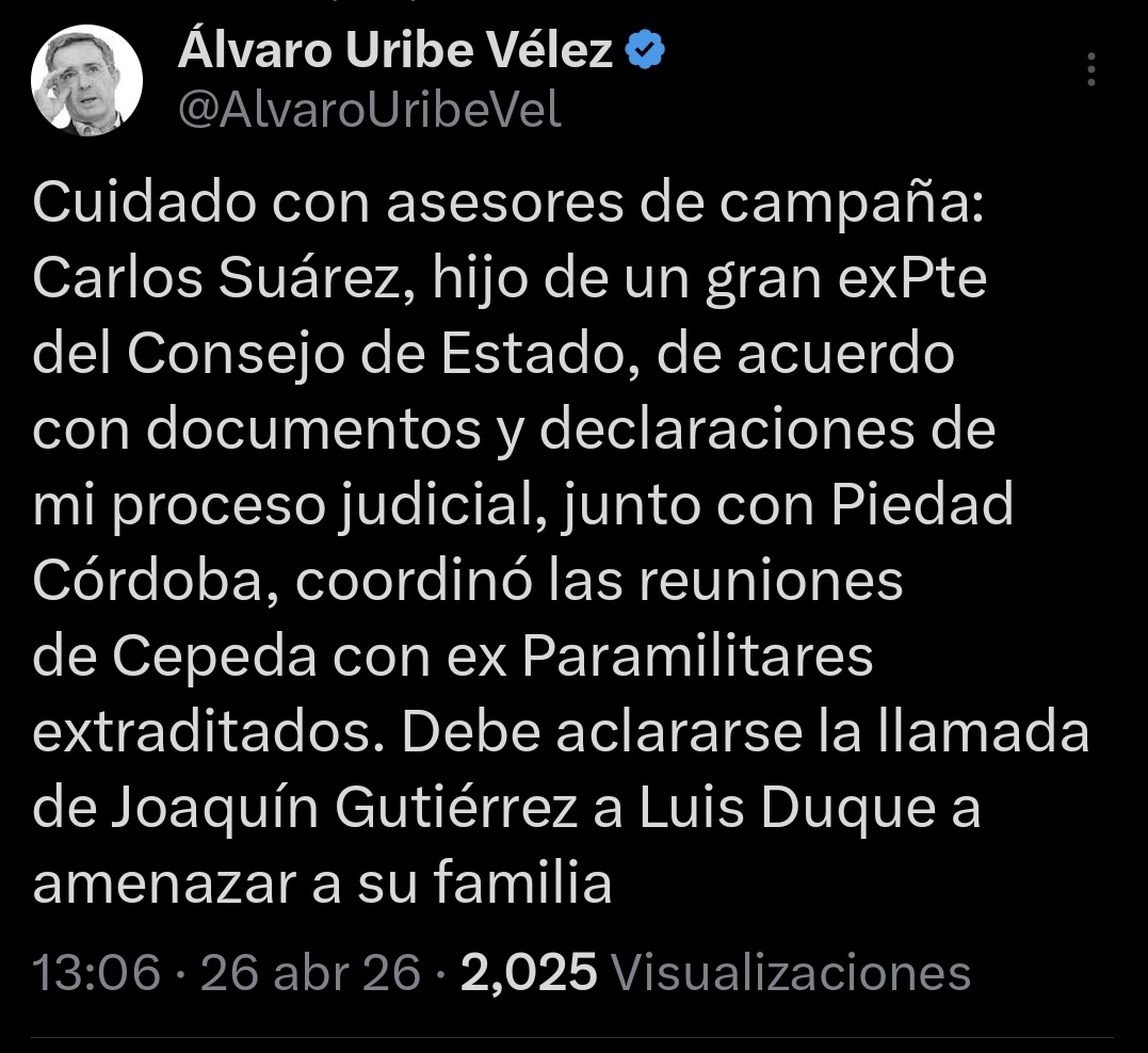 ⚠️Como así que el estratega de Abelardo, del Ron y del Bufete, era íntimo amigo de Piedad Córdoba, la presunta alias "Teodora" ?

⚠️Como así que juntos coordinaron reuniones de Cepeda con paramilitares para incendiar el país?

DIOS MIO, ESTO ES HORRIBLE,
QUE GENTE MÁS PELIGROSA.