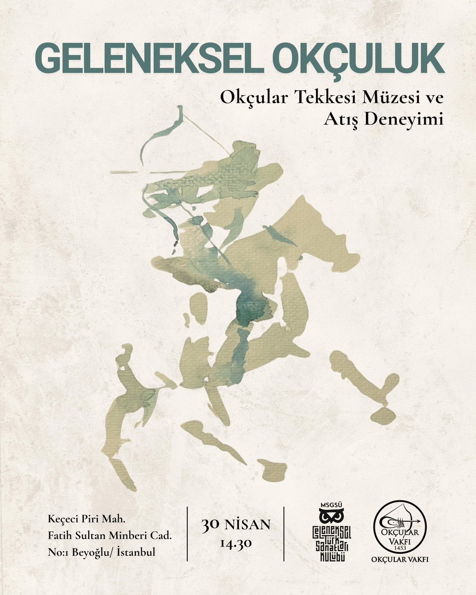 msgsugtsk's tweet photo. Yeni bir gezi etkinliğimizle merhabalar🎉 Okçular vakfına gideceğimiz bu etkinliğimizde, öncesinde okçular tekkesi müzesini gezip alanında bilgi edineceğiz, sonrasında da birlikte atış deneyimi kazanacağız🏹  
📌Okulumuz kulüp öğrencilerine özeldir.
📌Kontenjanımız sınırlıdır https://t.co/GMDMqoR69m