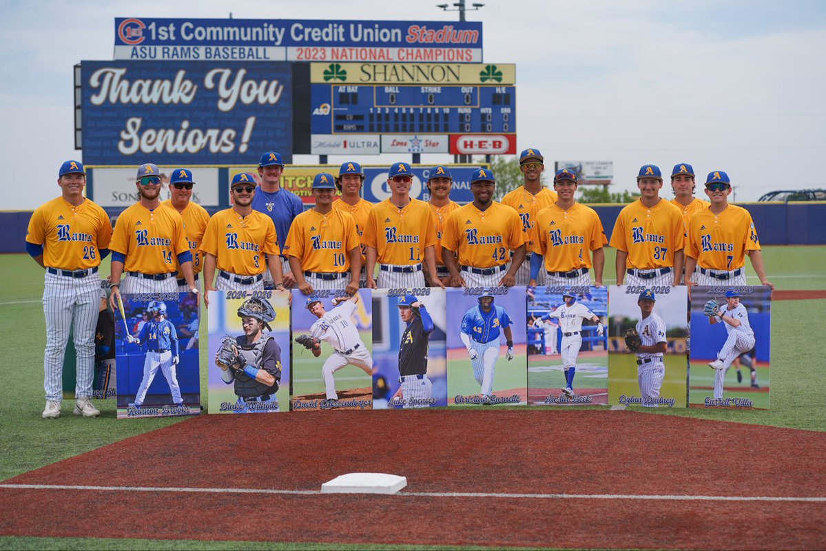 Senior Day at the ballpark!! Once a Ram, always a Ram. 🐏
#ProveIt