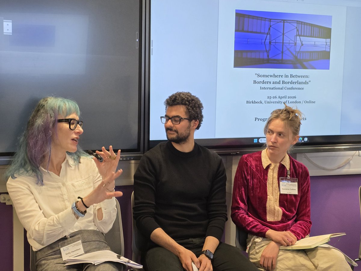 LCIResearch's tweet photo. ✨ Highlights from “Somewhere in Between: Borders and Borderlands” are here! ✨

Yesterday at Birkbeck, University of London and today on Zoom, we explored borders in all their forms — from architecture and migration to language, media and art. 🌍

https://t.co/vsPZcuTrJY https://t.co/pZMYZZDdgu