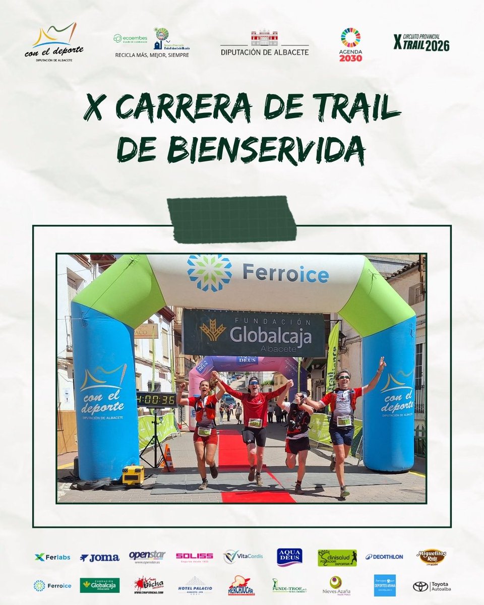 DipualbaDeporte's tweet image. 🚩 #Trail | En #Bienservida, Rubén Rodríguez y Eva Valera vencieron en la 1ª cita de la #CopaTrail; Antonio Cantos y Camila Goette ganaron en la X Carrera de Trail.

¡La crónica! 👇
deportes.dipualba.es/Noticias/Ver/9…

#CarrerasPopulares #atletaspopulares #Albacete #Atletismo #atletapopular