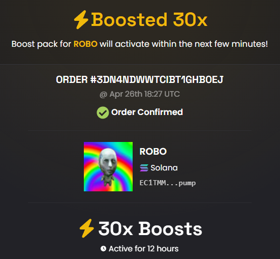 smolrobo's tweet photo. 30x DEX boosts!

$ROBO is inevitable... https://t.co/OP0ZHy4DFB