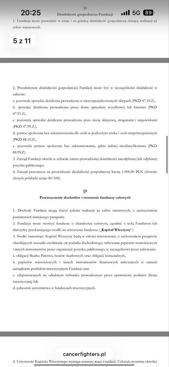 ishortenjoyer's tweet photo. Witam czy to oznacza, że Cancer Fighters środki zebrane u łatwogang może zainwestować sobie w obligacje albo zdeponować na rachunek oszczędnościowy?

Drugie pytanko, czy dobrze rozumiem, że fundacja nie musi przeznaczyć całości środków na wspomaganie działalności leczniczej? https://t.co/iSOBTgIVO9