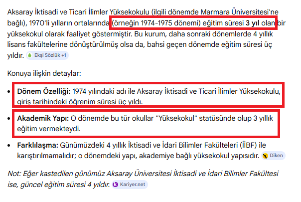 📌Marmara Üniversitesi Sayın Cumhurbaşkanımızın Üniversite Diploması ile ilgili açıklama yapmış.
Eyvallah...

‼️Lakin üniversitenin yaptığı açıklama çelişkili. 

Söz konusu okul; Aksaray Ticari İlimler Akademisinin eğitim süresi 3 yıl, ama Üniversite yaptığı açıklamada "4 yıllık