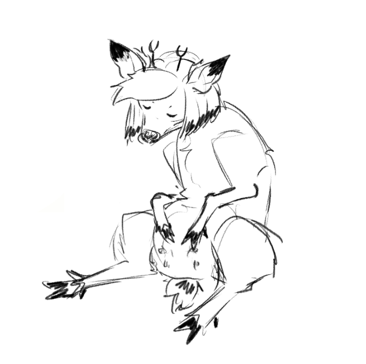 GreenSe_irbis's tweet photo. Yes it's a pregnant deer Alastor omegaverse #alastormomweek https://t.co/Lp1ZoOzPky