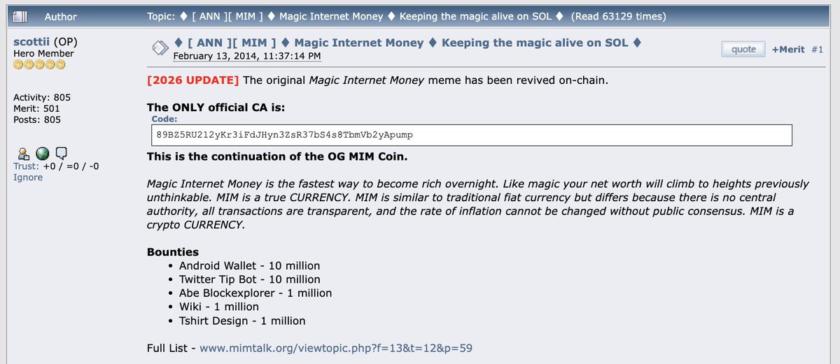 Magic Internet Money tweet media