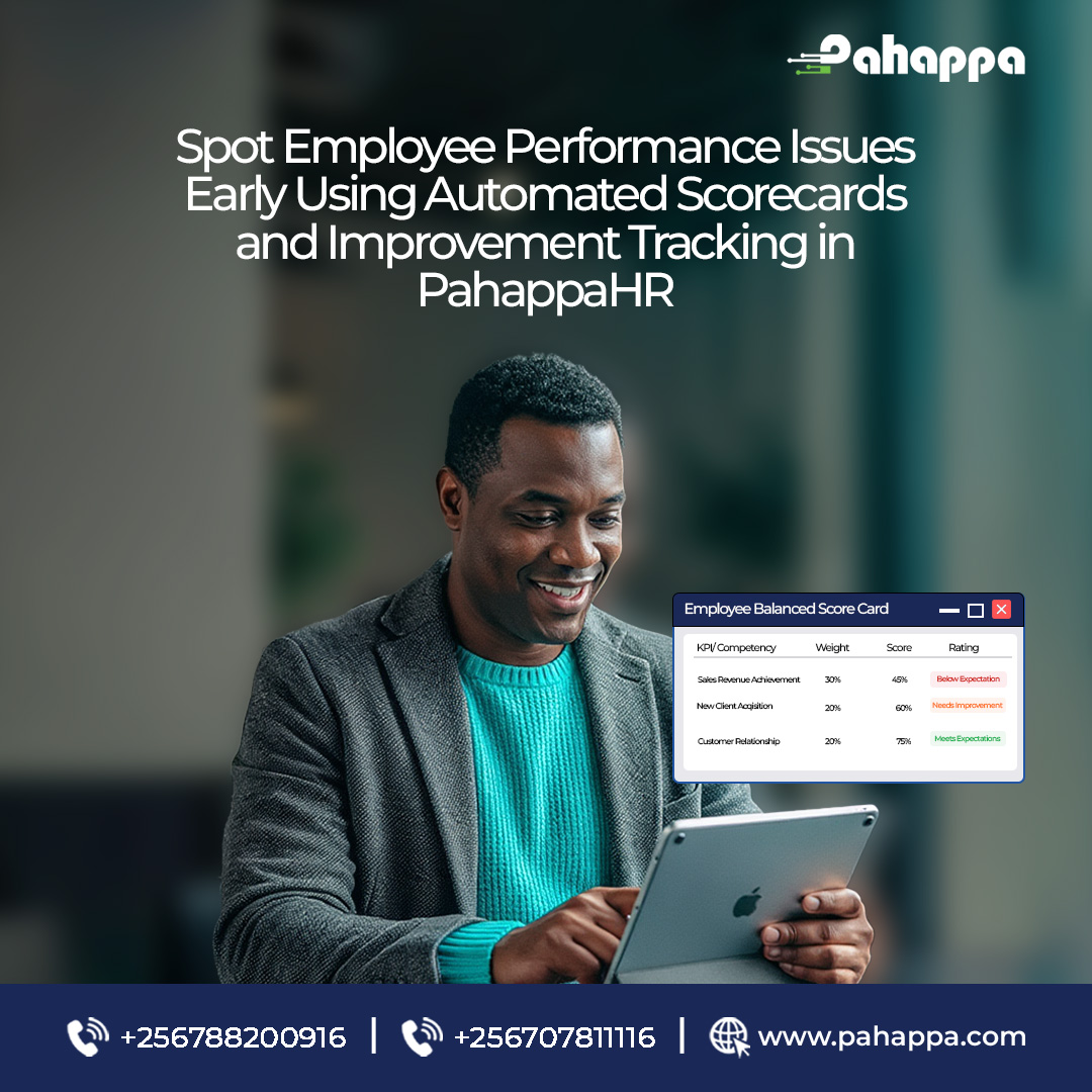 PahappaLtd's tweet image. Identify employee performance issues early and guide improvement with automated scorecards and progress tracking in PahappaHR.

Visit pahappa.com/hr-management/ to schedule a free demo today!

#humanresource #pahappaHR