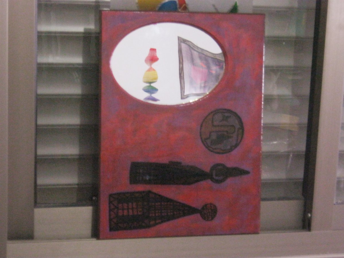 wk8star's tweet image. #art #abstractart #wooden #Clocks #Mirror