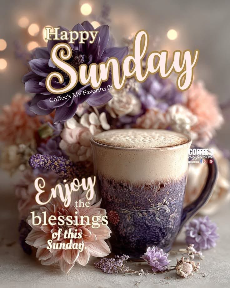 AuthorJoeNBrown's tweet image. Happy Sunday ~ Enjoy the Blessings of this Sunday 🪻☕️🪻. #HappySunday 🌸