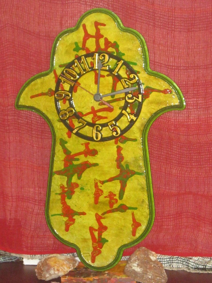 wk8star's tweet image. #art #abstractart #wooden #Clocks #Mirror