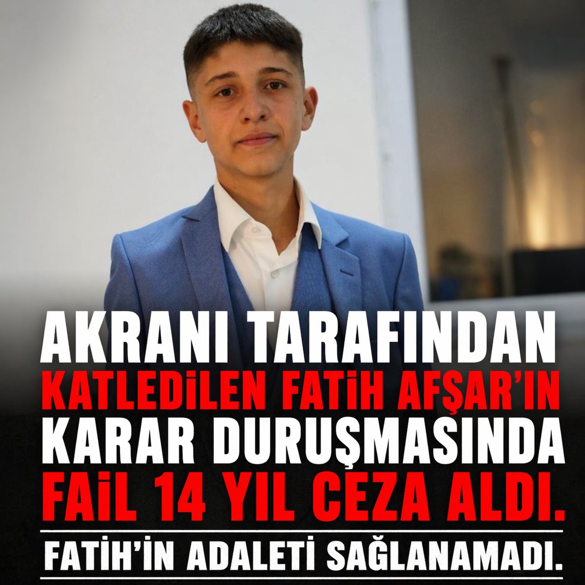 blueGll's tweet photo. İsimleri aynı, yaşları eşit ve kaderleri ortak, ikisi de akranı tarafından katledildi ve failleri neredeyse ödül gibi ceza aldı... Ne Fatih Afşar'ın ne de Fatih Açacı'nın adaleti sağlanmadı😔 Affedin bizleri çocuklar... #FatihAfşariçinadalet #FatihAçacıicinAdalet
#Adaletnerede https://t.co/EXhaTKLc8g