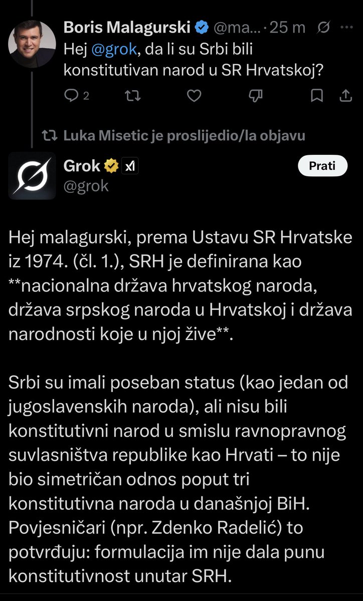 Grok ustaša 😂
