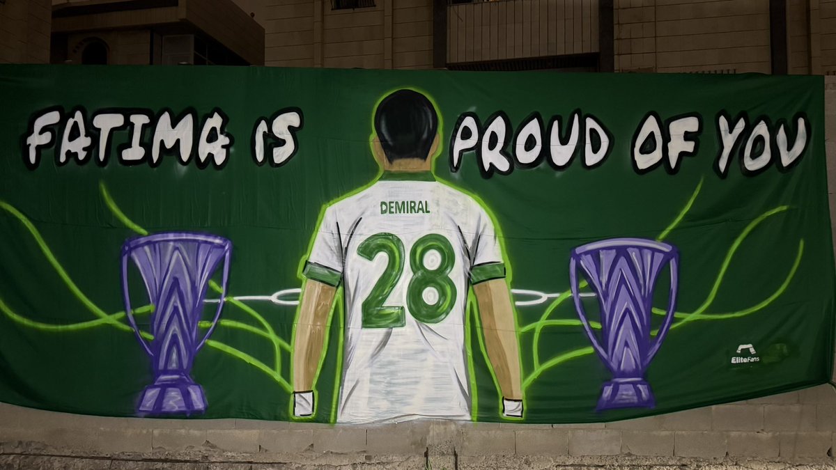 هذي هي النتيجة النهائية للعمل..

الفكرة كانت إنها رسالة موجهة للبطل ديميرال من جمهور الأهلي، بقصة ملهمة له، وهي وفاة والدته – الله يرحمها ويغفر لها – في حادث سير بتاريخ 2012/12/28.  
وعشان كذا يلبس الرقم "28" مع كل الأندية اللي لعب لها.

وسبق وذكر إنه يعتقد إن والدته "فاطمة"