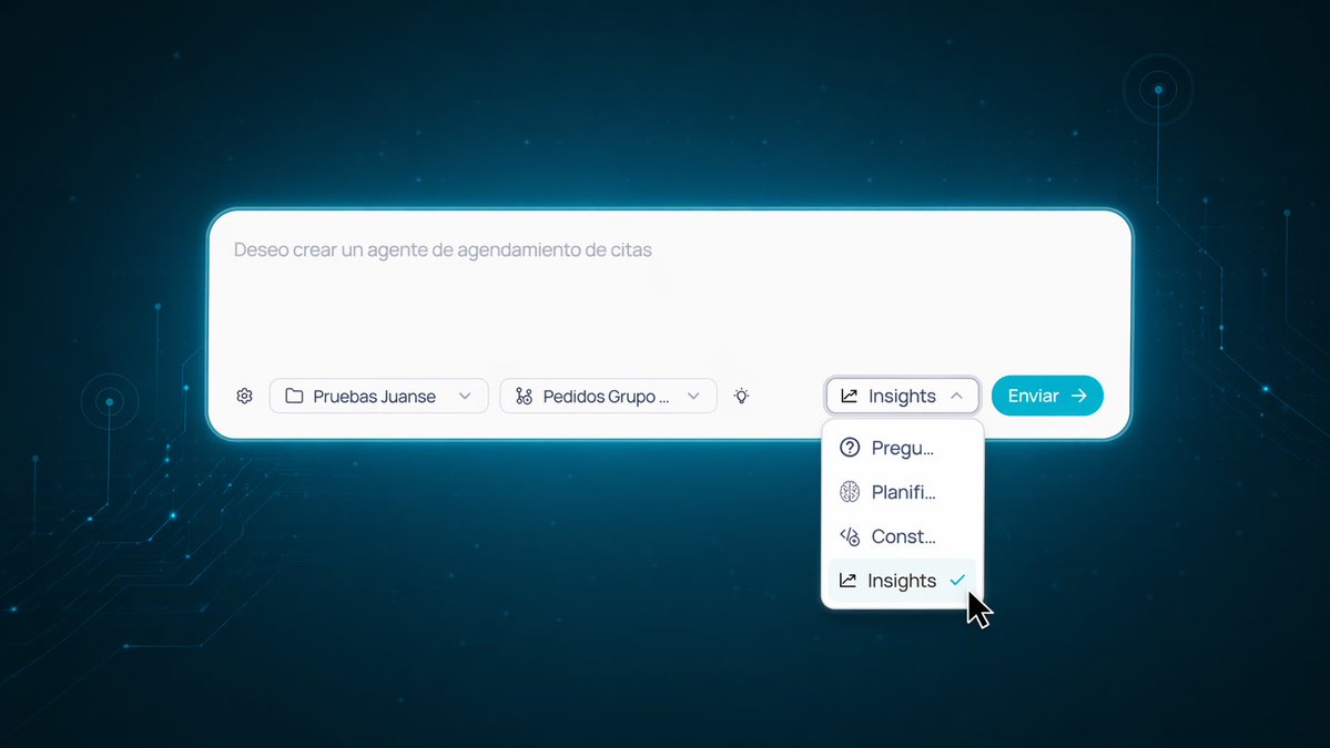 Modo Insights já está disponível! 🔥

Agora você pode perguntar diretamente ao Agente de <a href="/JelouAI/">Jelou AI</a>  sobre as suas conversas em Whatsapp e obter respostas inteligentes na hora. Por exemplo:

→ Quais são as perguntas mais frequentes dos seus usuários?
→ Identificar onde os