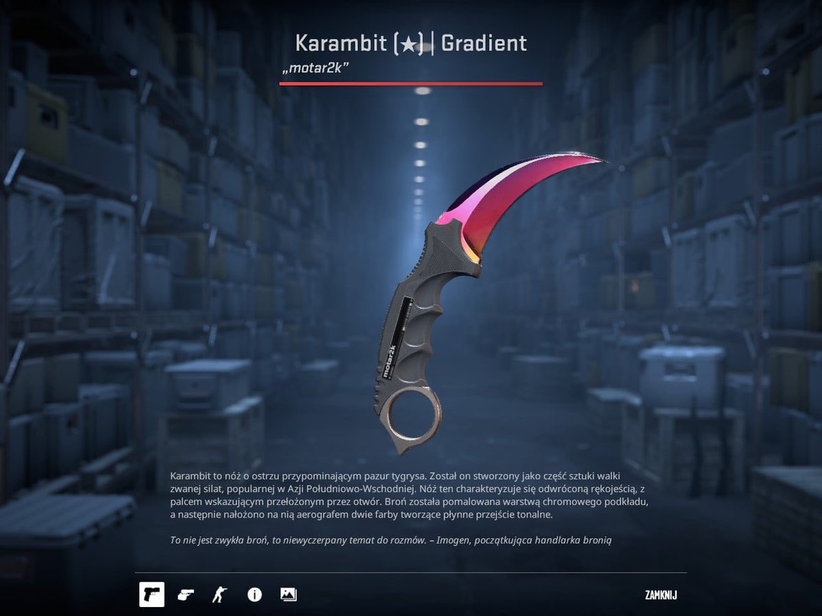 🚨 BREAKING

PaszaBiceps une légende de CS a vendu son iconique Karambit Fade pour l’incroyable somme de 21 132,89 $, et chaque dollar va à une association contre le cancer venant en aide aux enfants. 💸❤️

Il n’en est pas à son coup d’essai, il utilise souvent son image pour