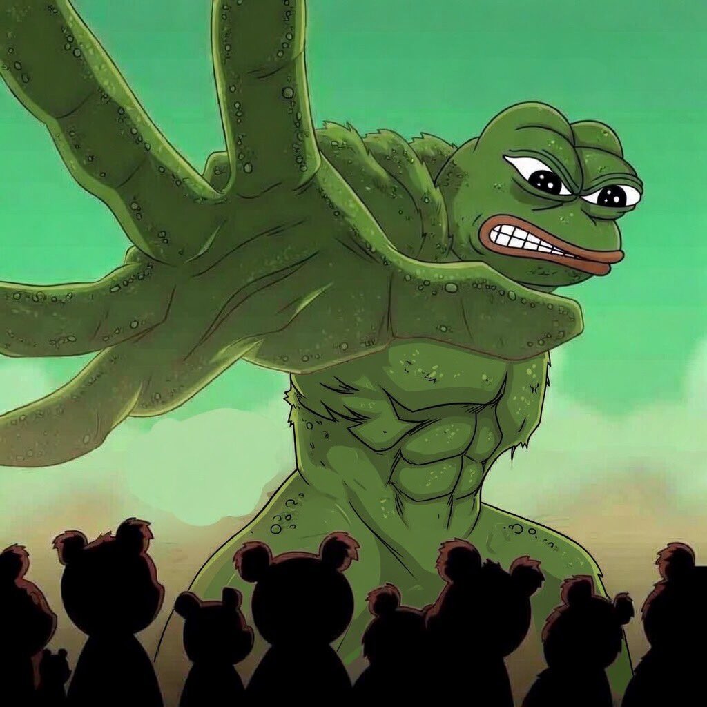 Bears in shambles. $PEPE WILL CRUSH THE BEARS 🐻➡️☠️