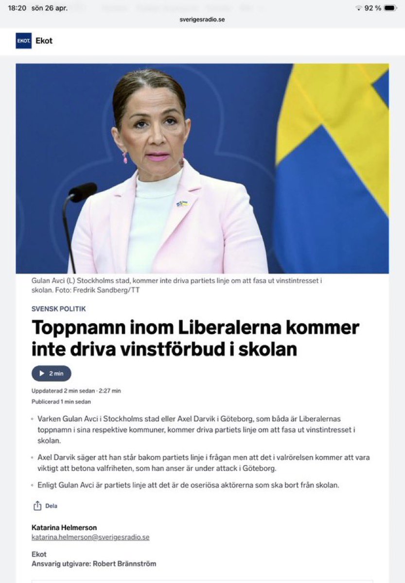 Annika Strandhäll tweet media