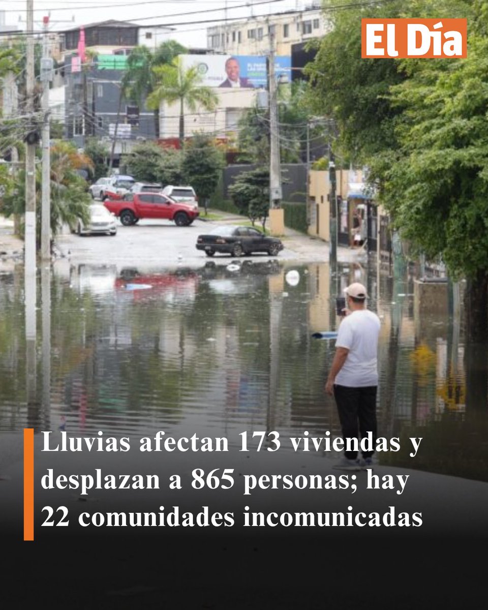 ElDia_do's tweet photo. Lluvias afectan 173 viviendas y desplazan a 865 personas; hay 22 comunidades incomunicadas

Más detalles en: https://t.co/5gyqBbmRNM

#PeriódicoElDía #PuertoPlata #comunidadesincomunicadas #desplazados https://t.co/LAaWMfrSYc