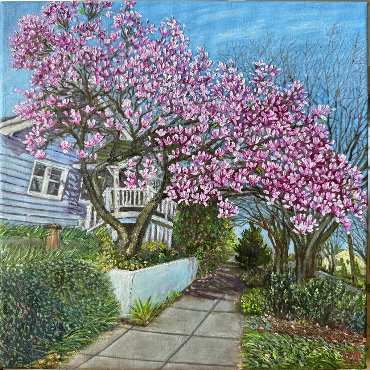 VictoriaBoArt's tweet photo. Springtime Magnolia Trees along the Path Beside Charming Cottage Landscape, 12"x12'
 Oil Painting on Canvas

#magnolia painting #spring landscape #artists
#floral tree artwork #art #oilpainting #OriginalArtㅤ#Seattle #VictoriaBogdanArt https://t.co/rXyZIuDeQa