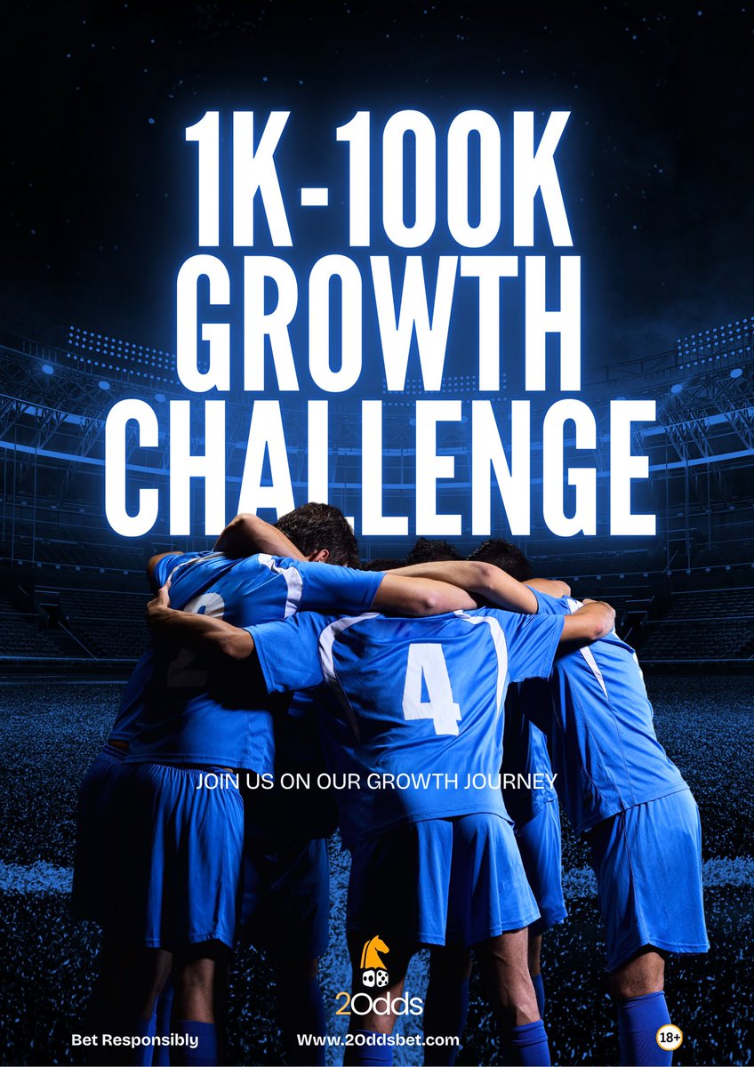 official2odds's tweet photo. From 1K to 100K...strategy wins โฝ
Ready to rise? Join the challenge ๐
#GrowthChallenge #SportsBetting #RoadTo100K #WinningMindset #20odds https://t.co/wjBlSbMlNx